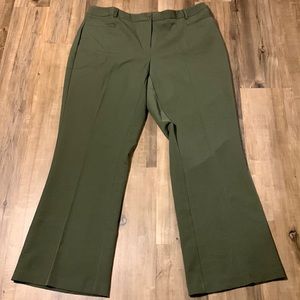 Ashley Stewart Olive Dress Pants (14 Tall)